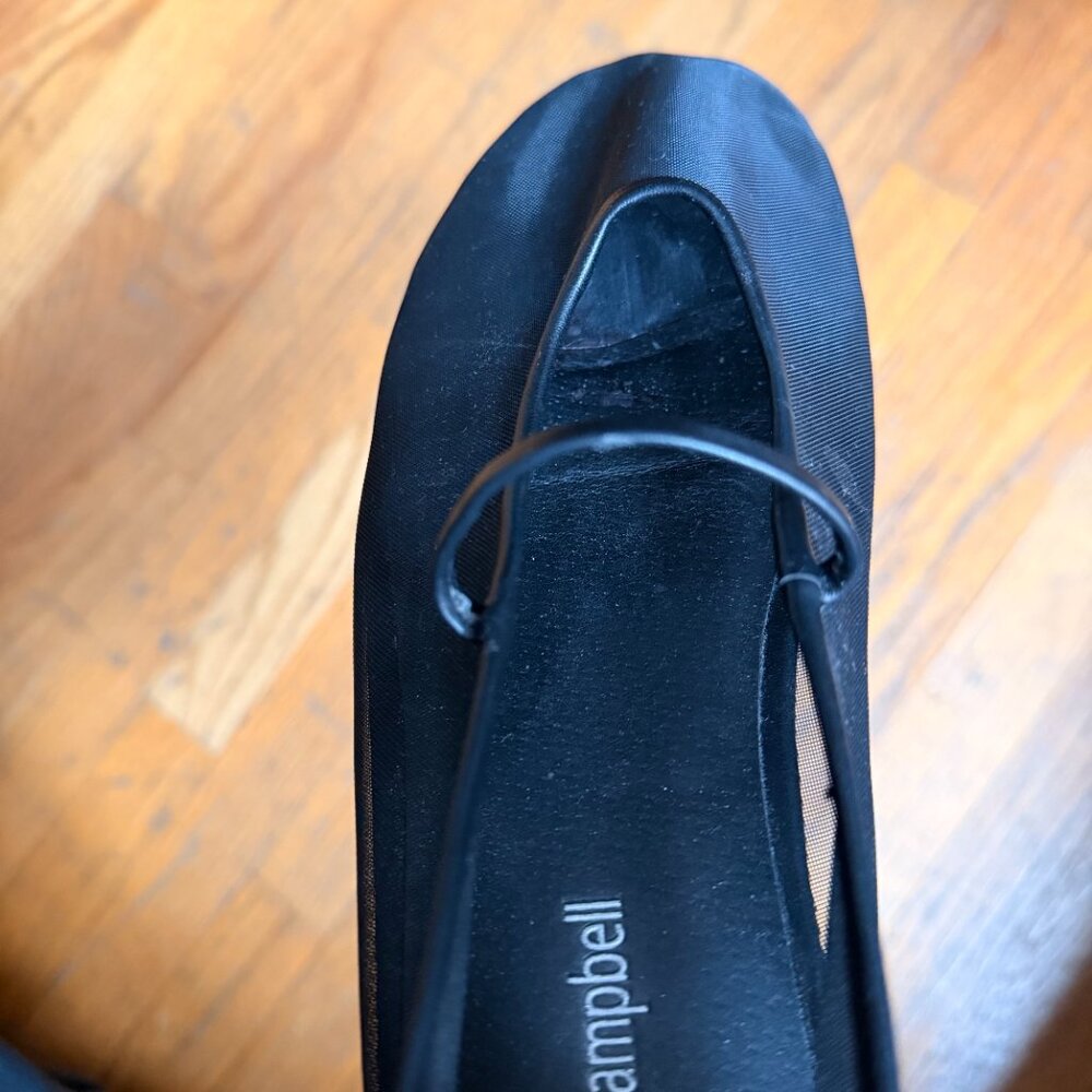 Jefferey Campbell: Swan Lake Mesh Ballet Flat, Black - Picture 6 of 8